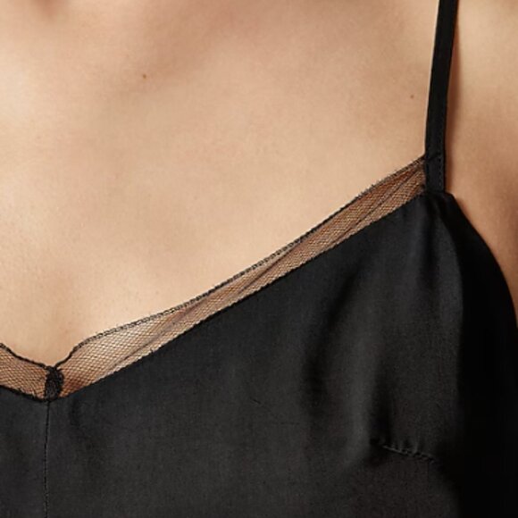 NWT J.Crew Natasha Slip Dress Black Size 6 - Picture 3 of 8